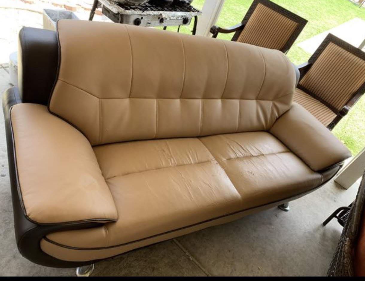 2 nice leather couch for $90
