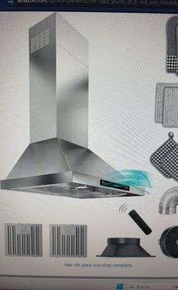 Extractor hood new 30Campana extractora de 30 pulgadas nueva en caja original.