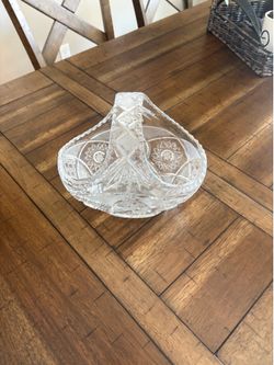 Antique Crystal basket