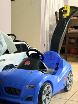 Step two, toddler push car