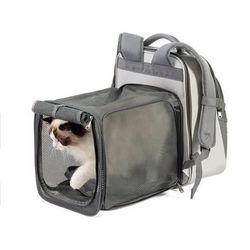 Hanjo Pets Expandable Breathable Pet Backpack.