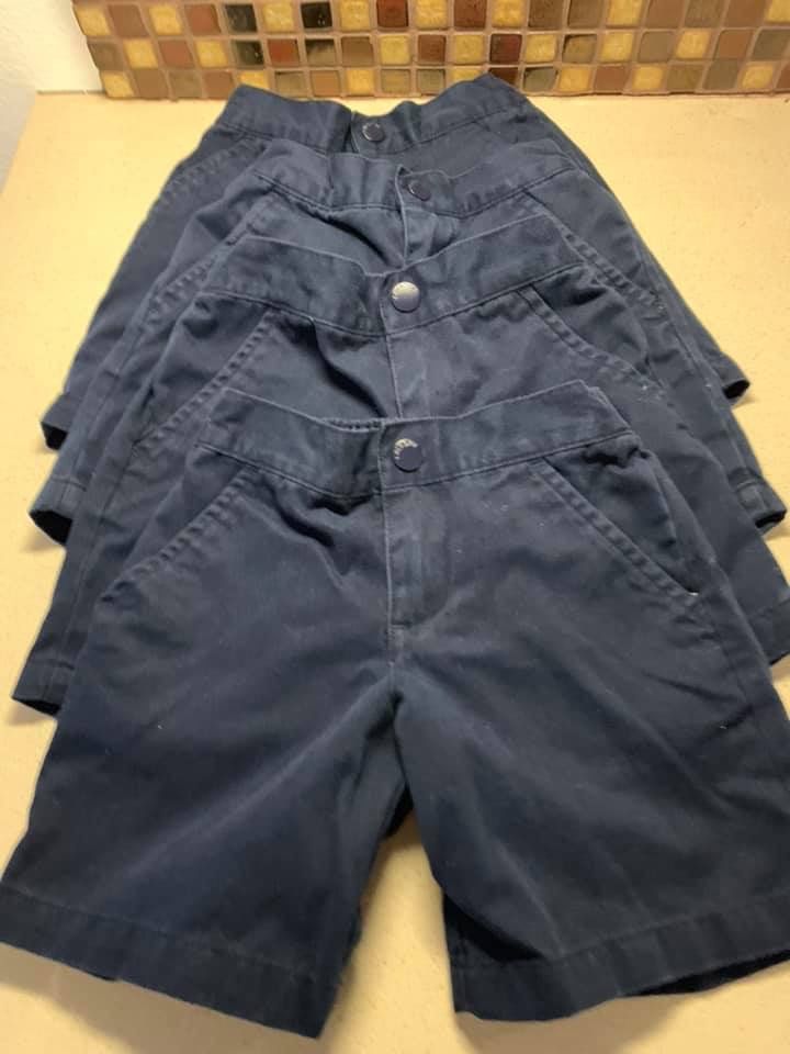 Navy blue uniform shorts size 5T
