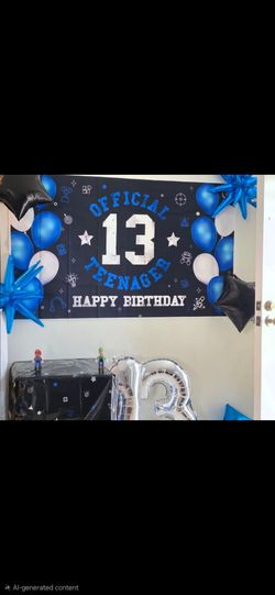 13th Birthday Party Decoration Set