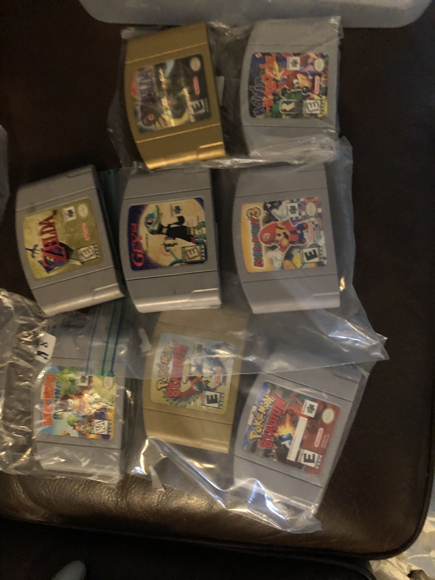 N64 Zelda 64 Pokemon Stadium Zelda Majora’s Mask Diddy Kong Racing Gex 64 Mario Party 3 Banjo Kazooie