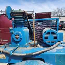 Curtis Air Compressor Pump And Baldor Motor