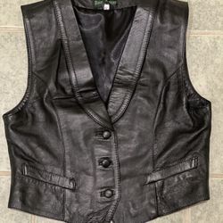 Vintage Leather Vest  M (42) - Women