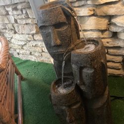Brand new Easter island fountain