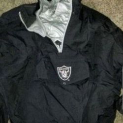 Raiders reversible windbreaker size Xlarge 