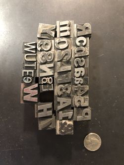 Assorted lead type