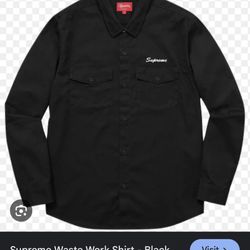 Supreme Black Work Shirt – Size XL – Lightly Worn