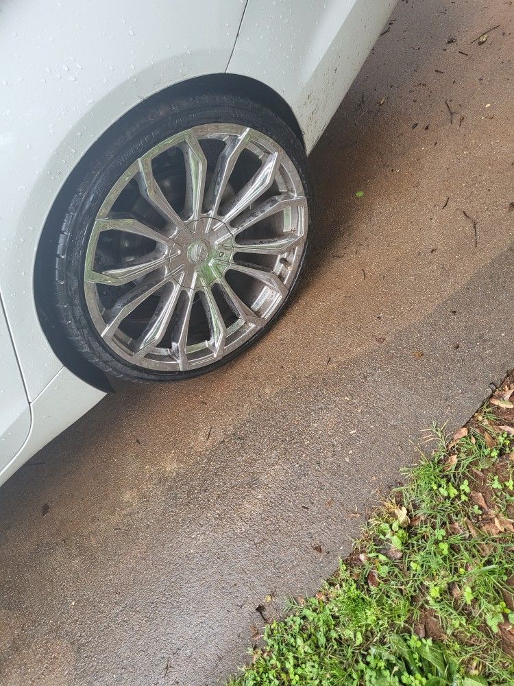 22 INCH RIMS AND TIRES