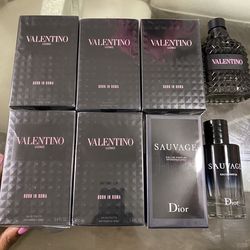 Cologne for men Dior sauvage/ Valentino born in Roma