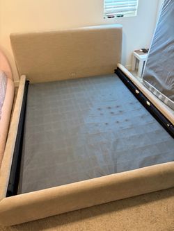 TOV Furniture Upholstered Queen Bed Frame