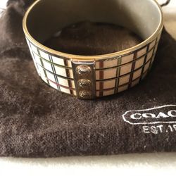 Coach bangle bracelet
