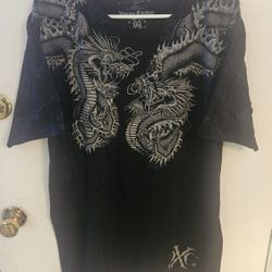 Rare xtreme couture dragon tshirt