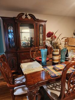 China cabinet and table