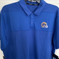 Los Angeles Rams Throwback Helmet Polo