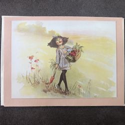 Vintage Green Tiger Press La Jolla Ca NOS Blank Greeting Card