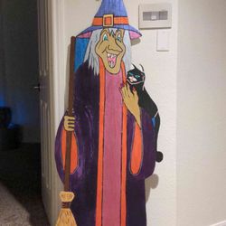 Halloween Wooden Witch