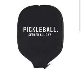 Neoprene Pickleball Paddle Cover, 9”x12”, Black, NEW
