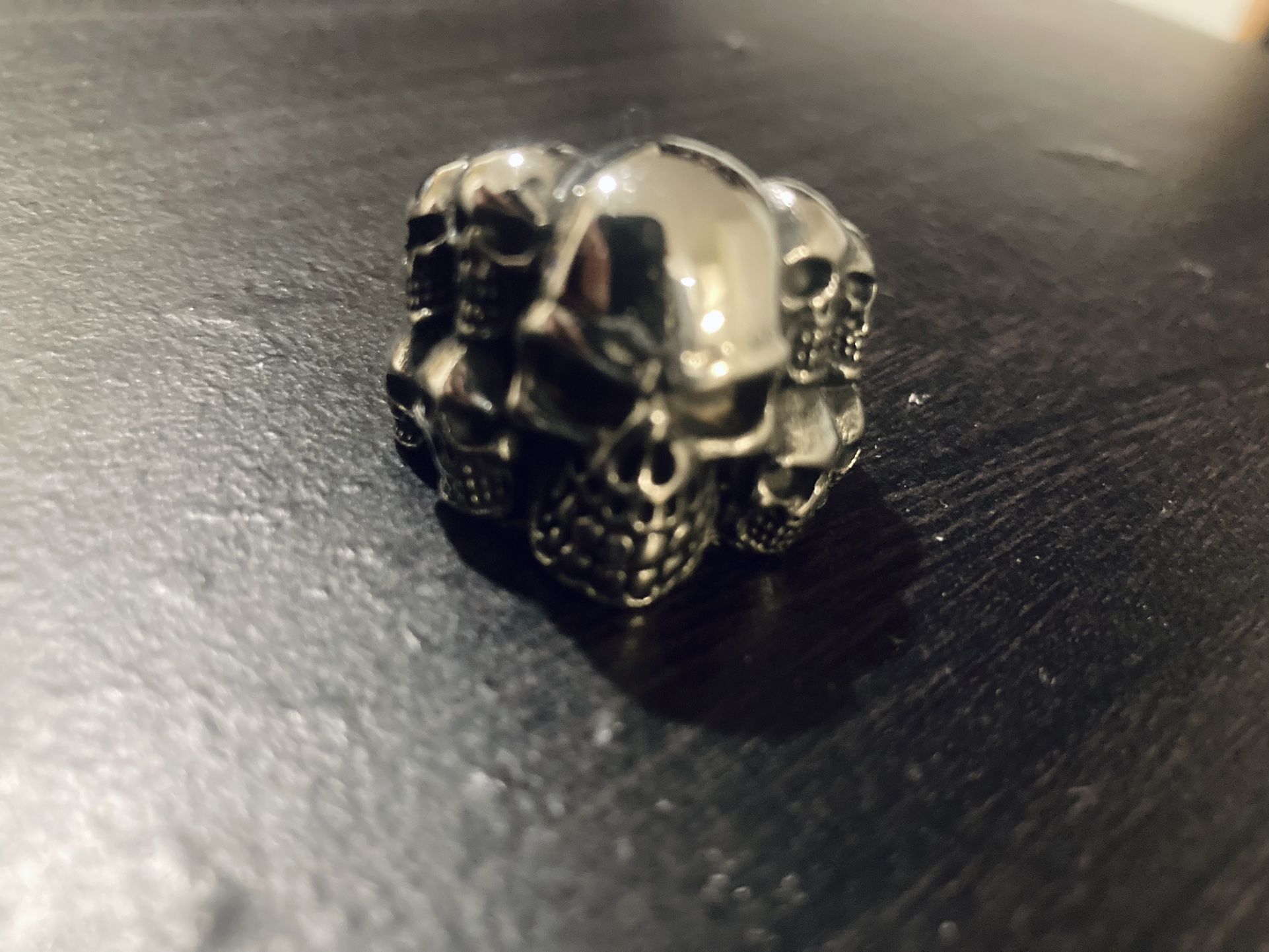 Heavy-Duty Skull Ring (.925 Silver, Size X) PICK UP FOR TODAY