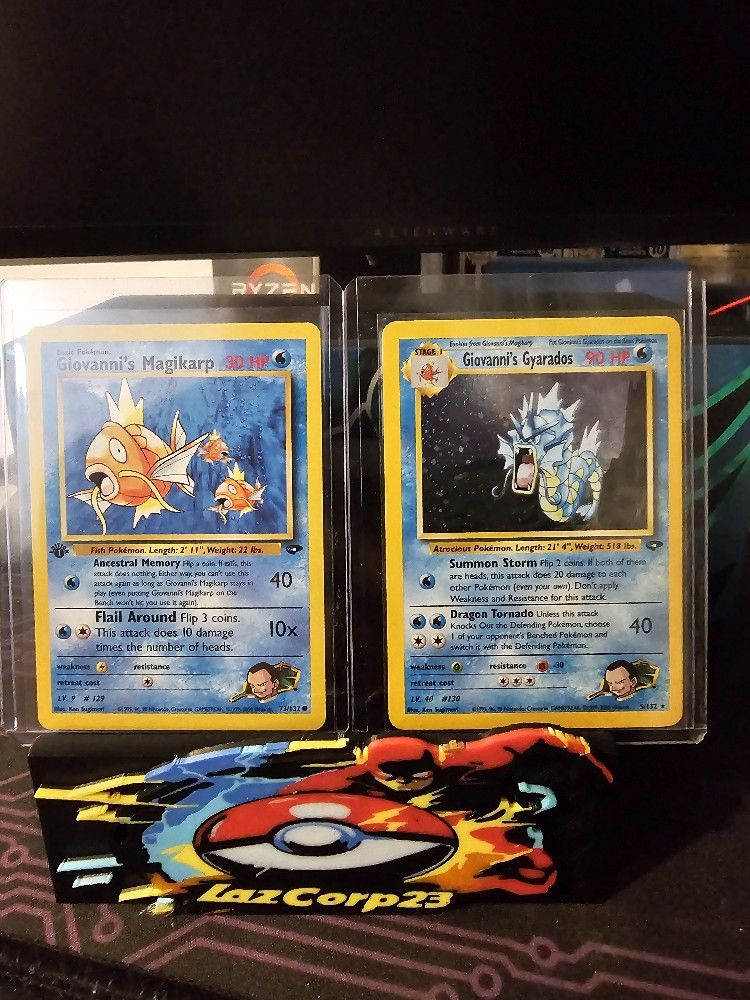 Giovanni's Magikar 1st Ed and Gyarados NM Both Set