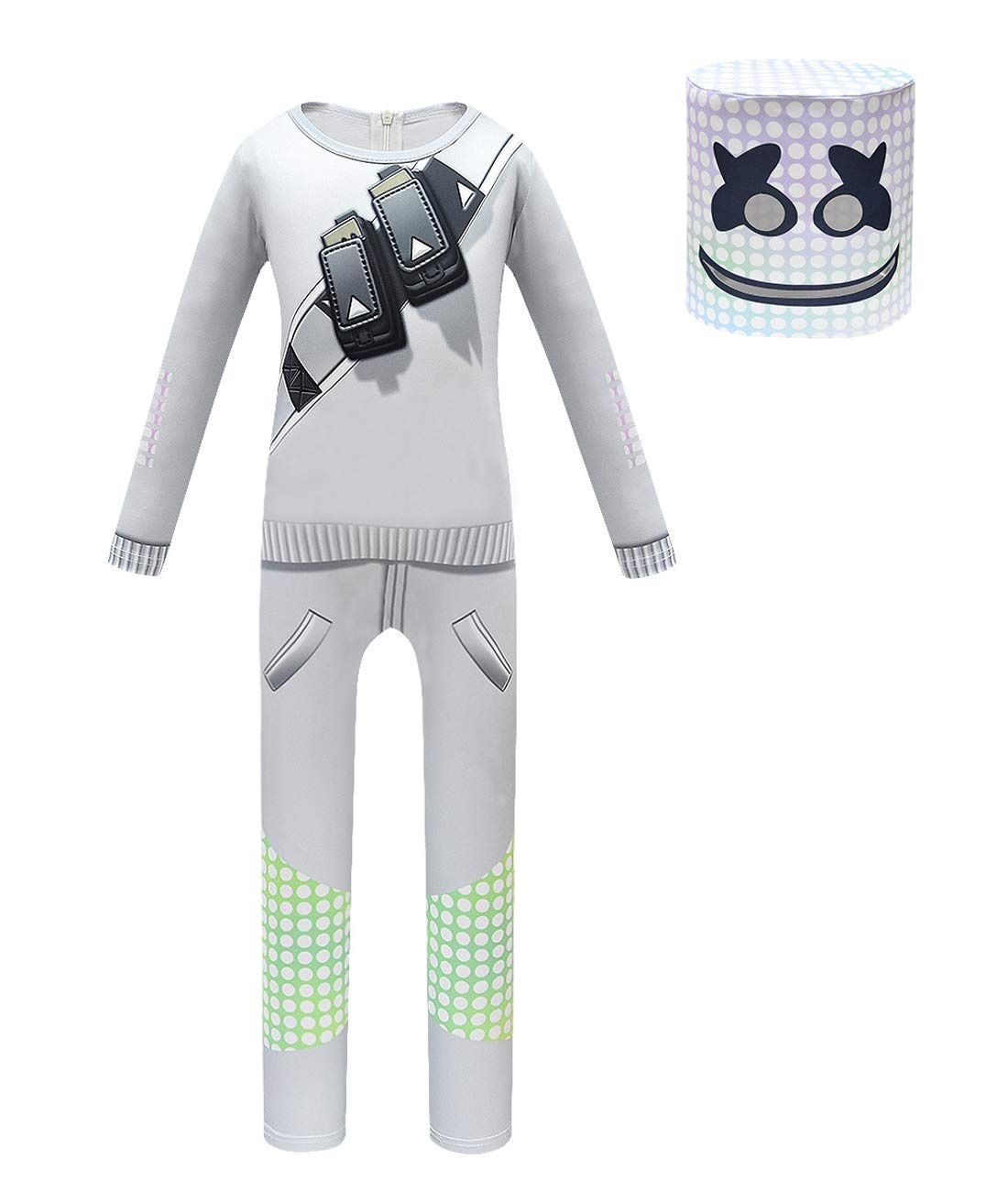Costume for Kids Boys Cosplay Halloween Bodysuit with Mask