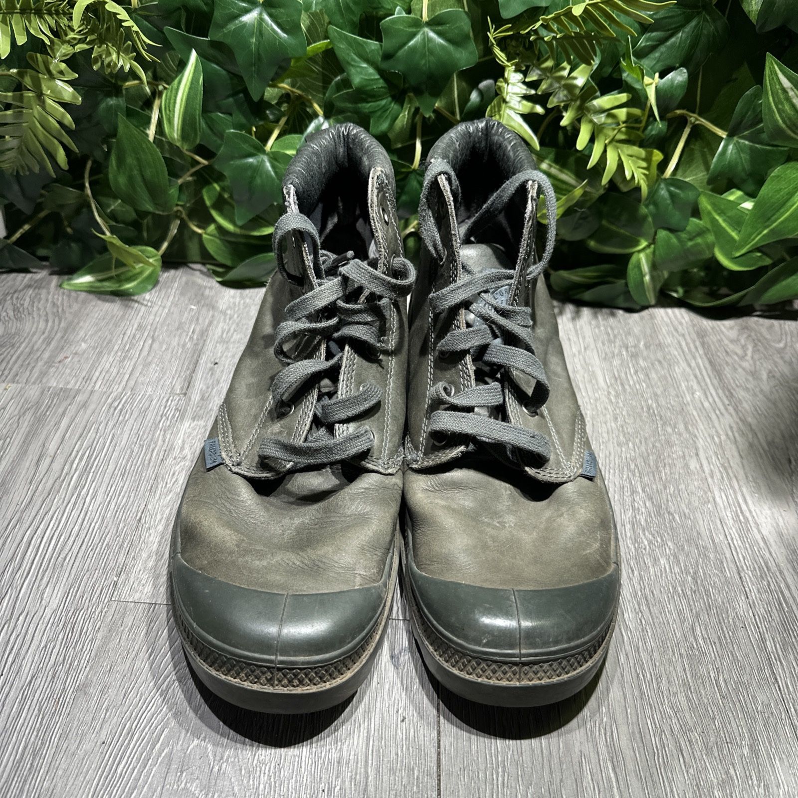 Palladium Men\'s Pampa High Cuff Soft Leather Boots Military Green US 9.5 Palladium Green Boots for Men for Sale | Shop New & Used  main image 2