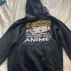 Girls anime hoodie size M