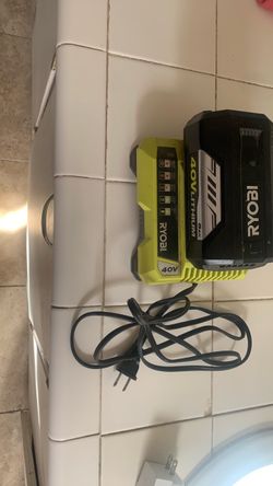 Ryobi 40V Lithium Battery and Charger