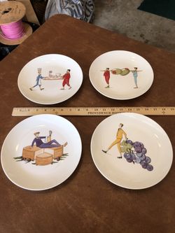 Appetizer plates set of 4