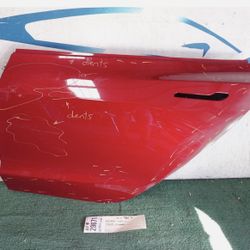 w/dents 2017 - 2018 - 2019 - 2020 - 2023 TESLA MODEL 3 REAR LEFT DRIVER DOOR OEM AY29671
