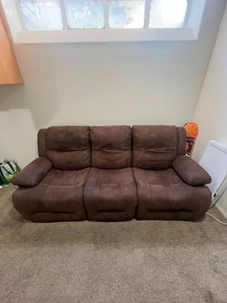 FREE brown automatic recliner couch