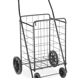 Whitmor Deluxe Utility Cart, Extra Large, Black