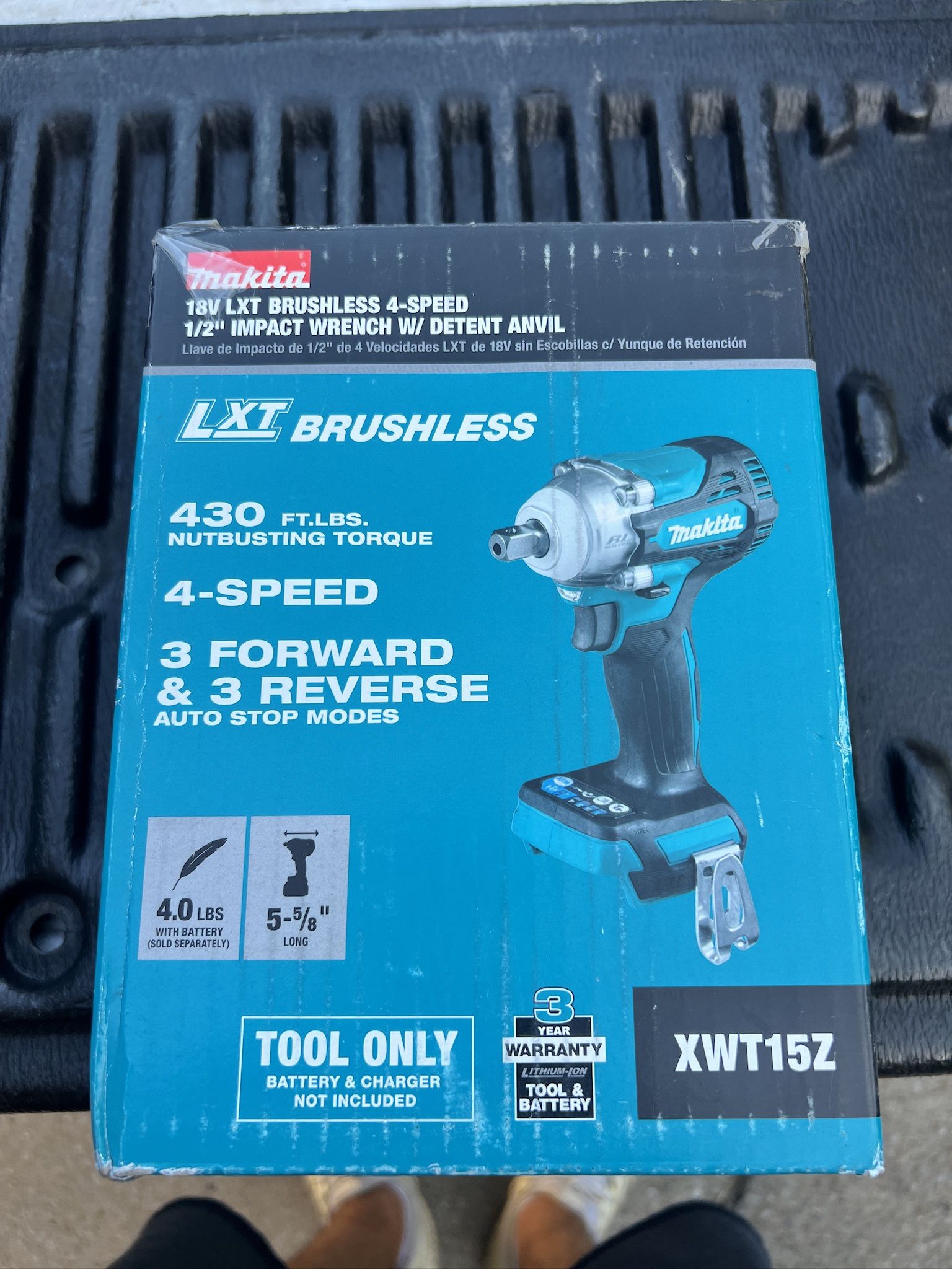 BRAND NEW Makita 18V LXT Brushless Cordless 4-Speed 1/2” Impact Wrench with Detent Anvil (Tool Only)