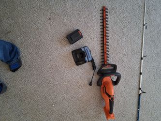 BLACK+DECKER Cordless Hedge Trimmer with Battery and Charger