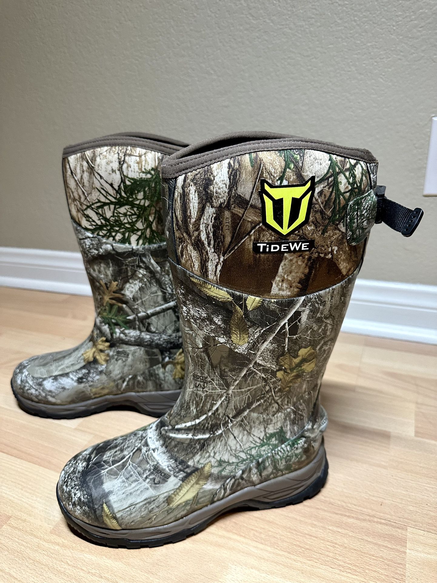 TIDEWE Rubber Hunting Boots Waterproof Insulated