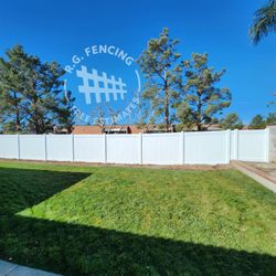 White Vinyl Fence