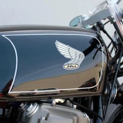 Classic 1969 to 1971 Honda HM Fuel Tank Decals. (2 Logos)