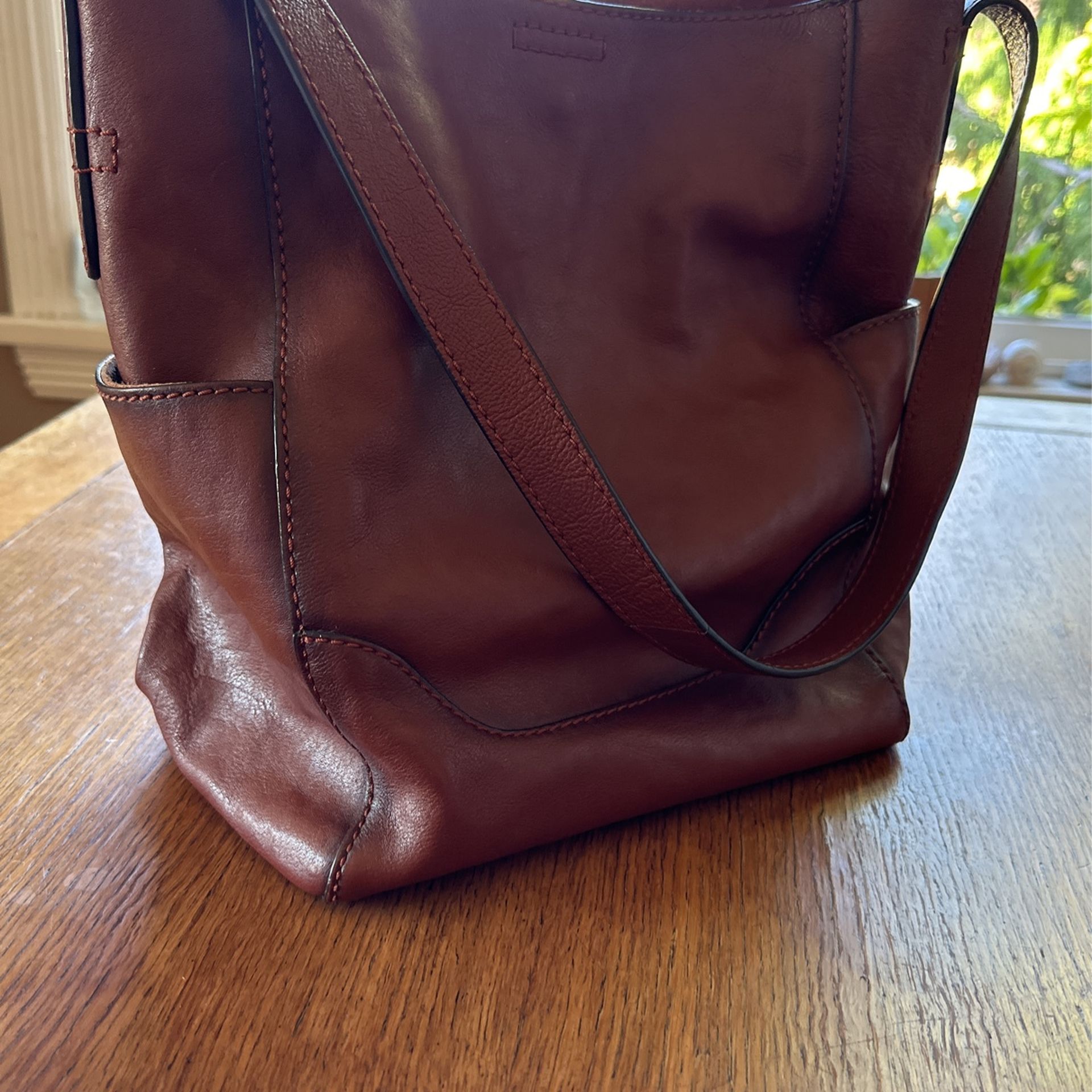 Frye Leather Side Pocket Hobo