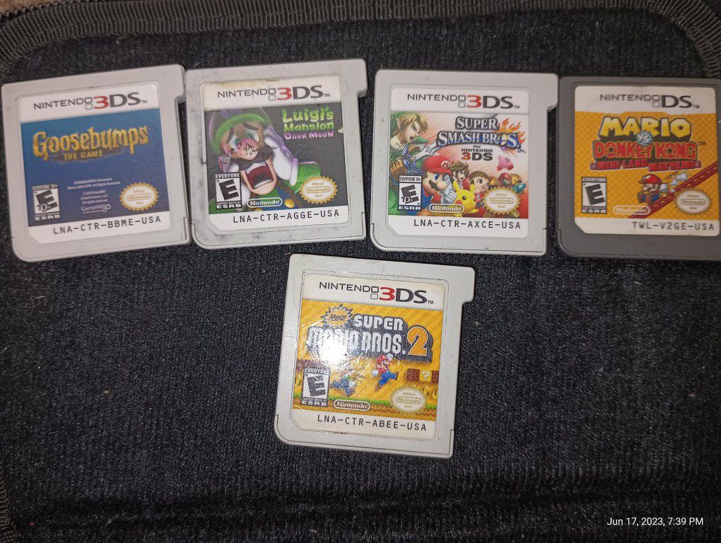 5 Nintendo DS Games 