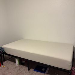 Twin Mattress + Bed Frame