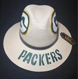 Green Bay Packers Large Hat NEW, this hat is hand painted.