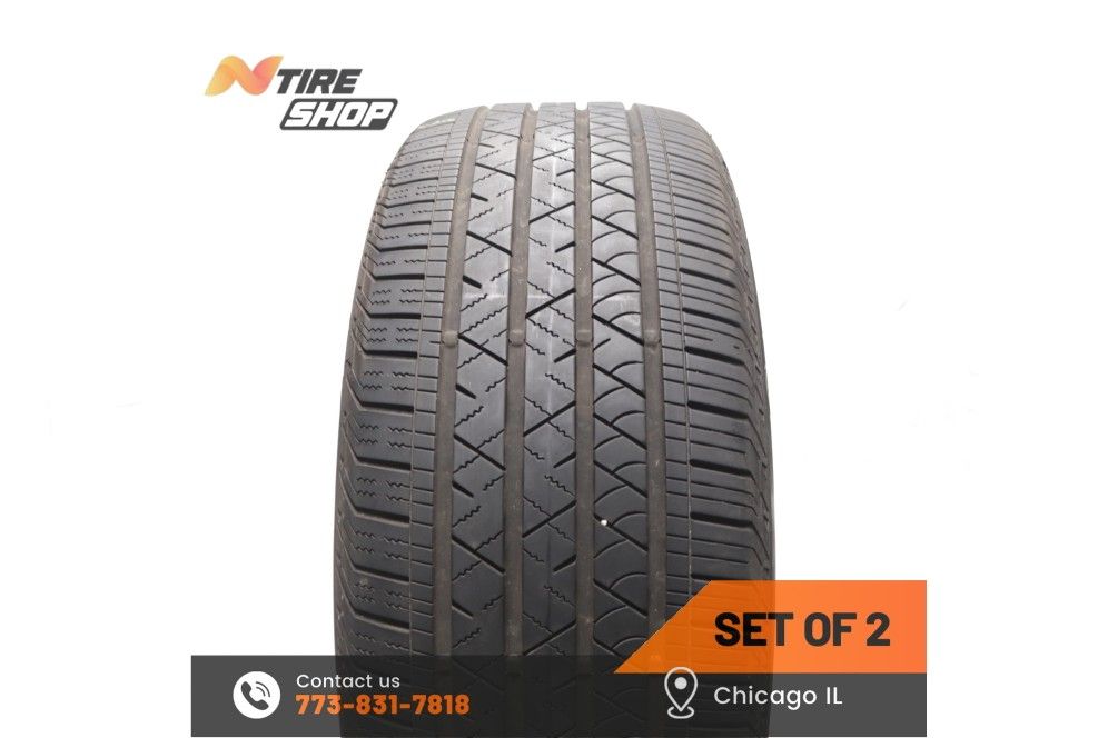 Set of 2 Used 8.5/32 265/45R20 108V Continental CrossContact LX Sport T1 ContiSilent