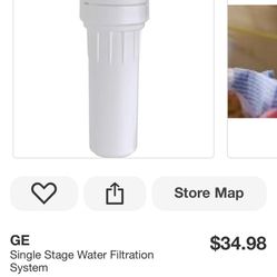 GE Single Stage Drinking Water Filtration System