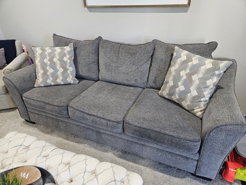 3 Cushion Grey Sofa