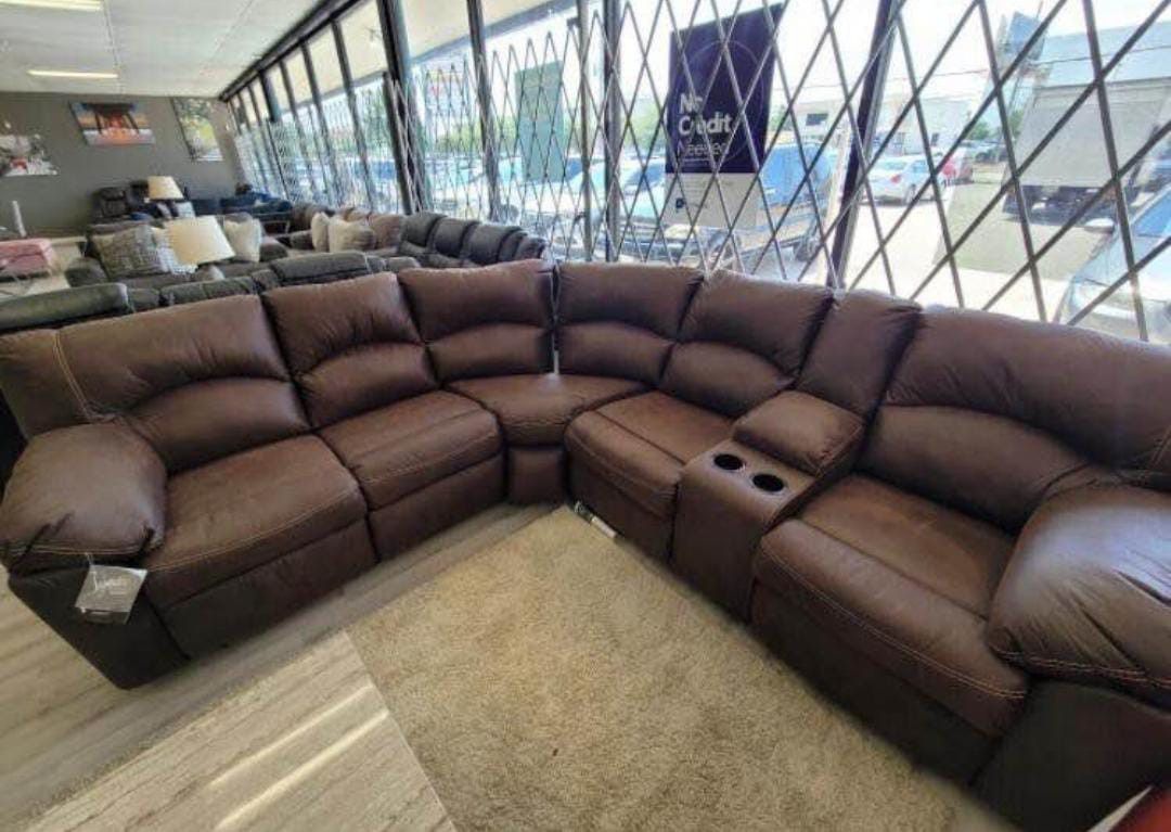 Brand New Reclining Sectional Sofa 