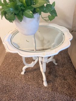Heavy metal antique table set