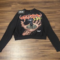 “Hellstar Have Faith In Me Crewneck Size S – Brand New NFC Tag”