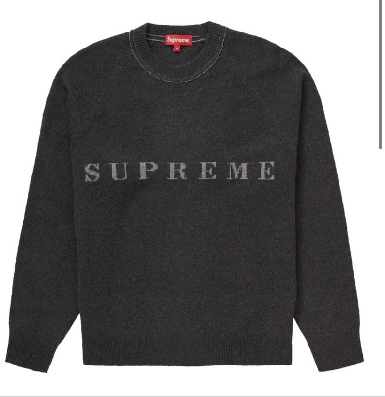 Supreme Stone Washed Sweater Size Small